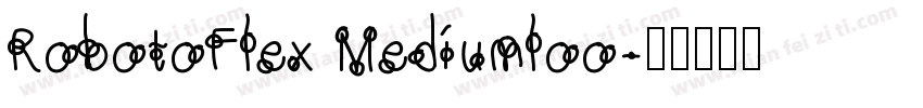 RobotoFlex Mediumloo字体转换